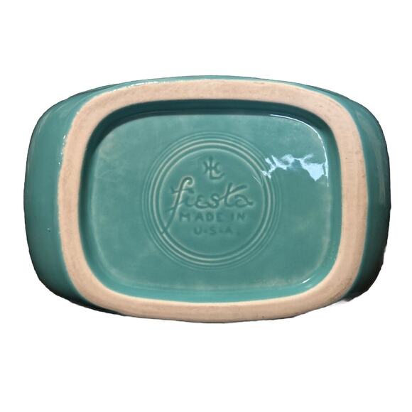 Fiestaware HLC Turquoise Disk Fiesta Pitcher 67 ounces Mint Made in the USA - Picture 5 of 9